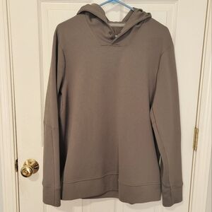 Men's Lululemon Shift Stitch Olive Green Pullover Sweater Hoodie Size Large